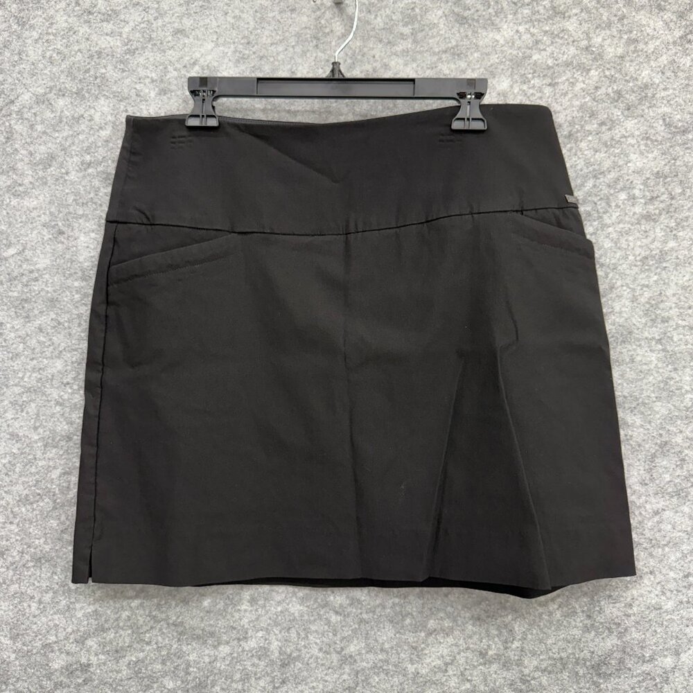 S. C. & Co. Women's Activewear Pull On Skort Golf Tennis, Black, Size XL